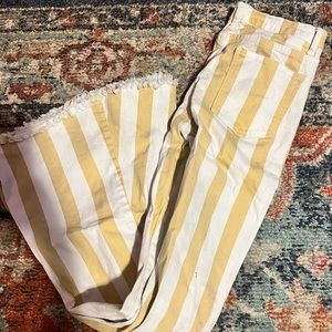 Saint & Heart’s big flare stripped jeans